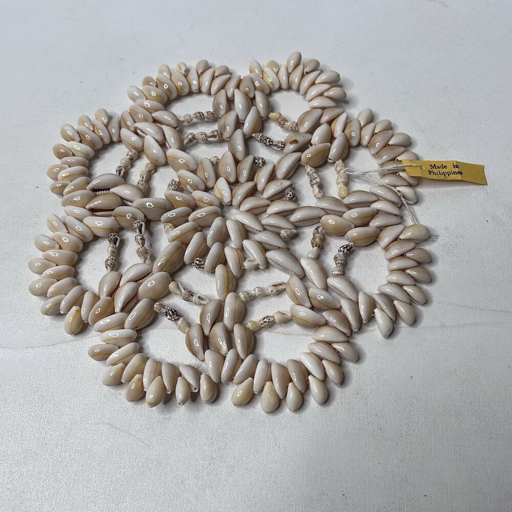 Puka Seashell Trivet Pot Holder Round Hot Pad Boho Wall Decor Beach  8.5”